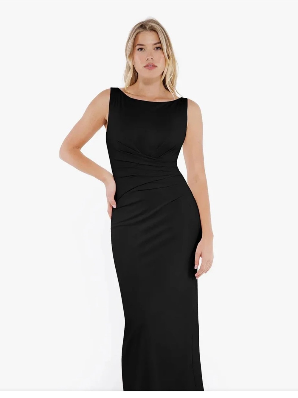 NWT popilush black dress with built in shapewear